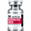 Água Bacteriostática 3ml Estéril + Sachê Álcool 70% uniqmed agua bacteriostatica 3ml bacteriostatica water