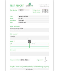 pt 141 peptide tfa certificate of analysis lab test report february 2026 sq